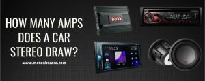 how many amps does a car stereo draw