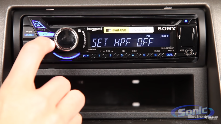 Resetting A Sony Car Stereo Using the Reset Button