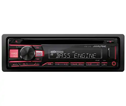 Alpine CDE-170 Single Din Car Stereo Receiver