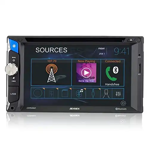 JENSEN CDR462 Touch Screen Double Din Car Stereo